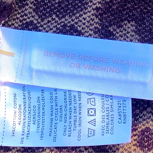 Ann Taylor Leopard Print Sweater Blazer. Woman’s Size XL - Picture 7 of 11